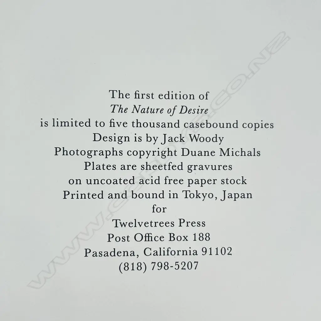 DUANE MICHALS: THE NATURE OF DESIRE Image 1++